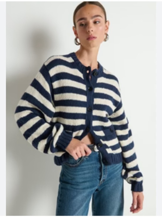 Nation LTD Sweaters - Nation LA Tessa Cardigan - Marine Stripe NWT Anthropologie